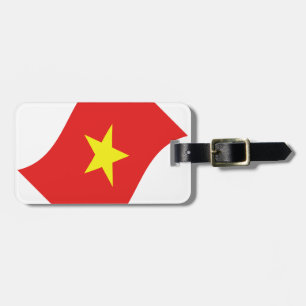 Vietnam-Flaggenwelle Gepäckanhänger