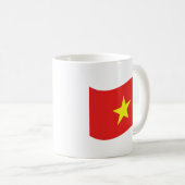 Vietnam-Flaggenwelle Kaffeetasse (VorderseiteRechts)