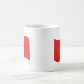 Vietnam-Flaggenwelle Kaffeetasse (Mittel)