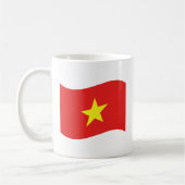 Vietnam-Flaggenwelle Kaffeetasse (Links)