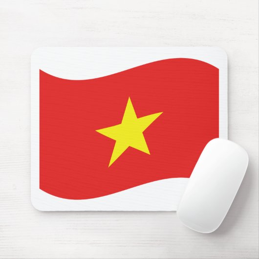 Vietnam-Flaggenwelle Mousepad (Mit Mouse)