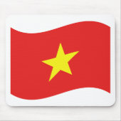 Vietnam-Flaggenwelle Mousepad (Vorne)