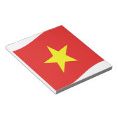 Vietnam-Flaggenwelle Notizblock (angewinkelt)