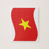 Vietnam-Flaggenwelle Puzzle (Vertikal)