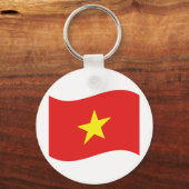 Vietnam-Flaggenwelle Schlüsselanhänger (Vorderseite)