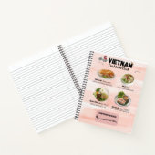 Vietnam Food-Tour-Komprimierungs-Notebook Notizblock (Innenseite)