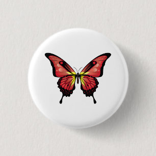 Vietnam Frack Butterfly Flag Button