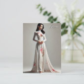 Vietnam: Frauen in Ao Dai Postkarte (Stehend Vorderseite)