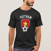 Vietnam Fußball Vietnam Flaggenfußball Vietnamesis T-Shirt (Vorderseite)