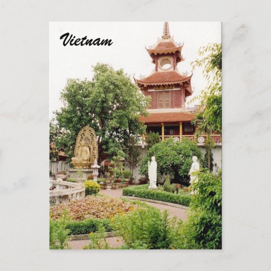 Vietnam-Garten Postkarte (Vorderseite)
