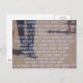 Vietnam-Gedenkstätte Postkarte (Vorne/Hinten)