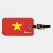 Vietnam Gepäckmarken, patriotische vietnamesische  Gepäckanhänger (Vorderseite horizontal)