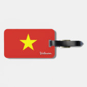 Vietnam Gepäckmarken, patriotische vietnamesische  Gepäckanhänger (Rückseite horizontal)