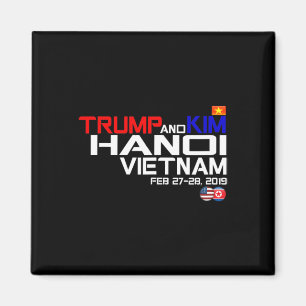 Vietnam-Gipfel Kim und Trump T-Shirt Magnet