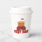 VIETNAM Go-Cup - Retro Hanoi Pappbecher (Rückseite)