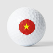 Vietnam Golf Balls, vietnamesische Flagge / Patrio Golfball (Vorderseite)