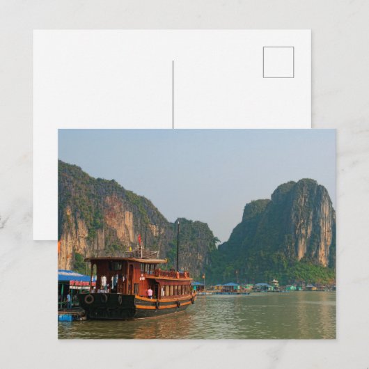 Vietnam, Ha Long Bay Postkarte (Vorne/Hinten)
