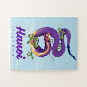 Vietnam Hanoi Vintage Drachenschildkröte Puzzle (Horizontal)