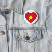 Vietnam-Herzenflagge Button (Beispiel)