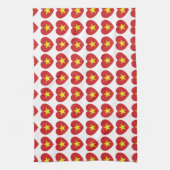 Vietnam-Herzenflagge Küchentuch (Vertikal)
