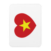 Vietnam-Herzenflagge Magnet (Vertikal)