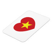Vietnam-Herzenflagge Magnet (Linke Seite)