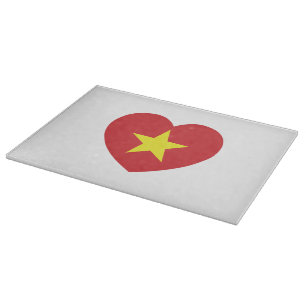 Vietnam-Herzenflagge Schneidebrett