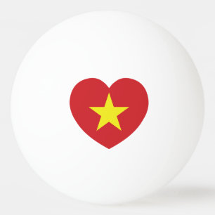 Vietnam-Herzenflagge Tischtennisball