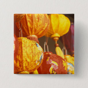 Vietnam, Hoi An Große Laternen, Souvenirs Button