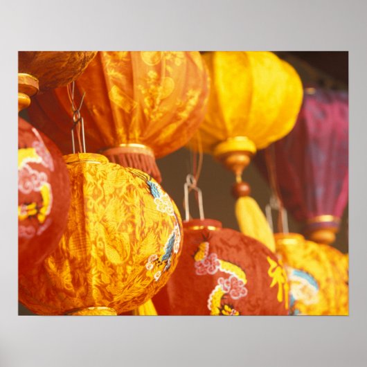 Vietnam, Hoi An Große Laternen, Souvenirs Poster (Vorne)