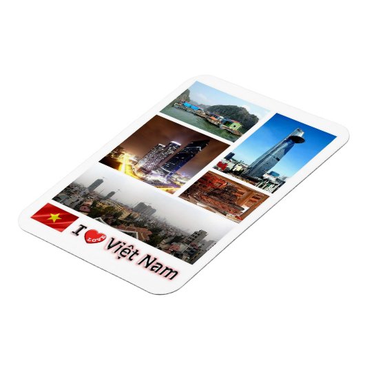 Vietnam - I Liebe - Magnet (Linke Seite)