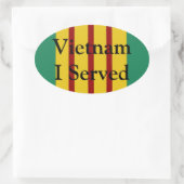 Vietnam I servierte Oval Stickers (Tasche)