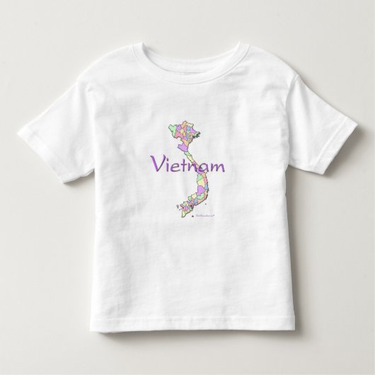 Vietnam-Karte Kleinkind T-shirt (Vorderseite)