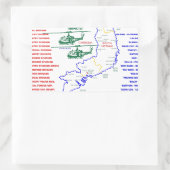 VIETNAM-KRIEG. AMERICAN ARMY VETERAN RECHTECKIGER AUFKLEBER (Tasche)