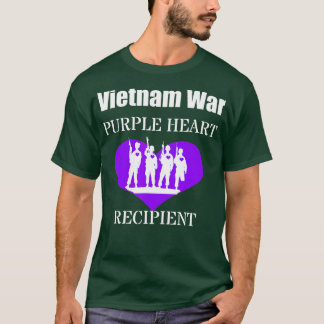 Vietnam Krieg Lila Herz Empfänger Veteranen Memori T-Shirt