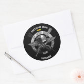 VIETNAM-KRIEG VETERAN RUNDER AUFKLEBER (Umschlag)