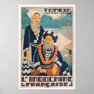 Vietnam-Kunst Tonkin Reiseplakat Bắc Bộ Druck Poster