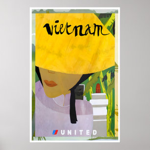 Vietnam-Kunst Vietnamesischer Druck Vereinigte Rei Poster