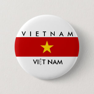 Vietnam-Landesflaggenamen-Textsymbol Button