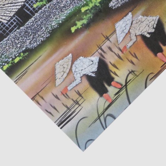 Vietnam Landscape Rice Fields Tissue Decoupage Seidenpapier (Ausschnitt)