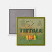 Vietnam Magnet (Vorderseite/Rückseite)