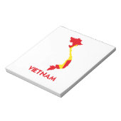 VIETNAM MAP NOTIZBLOCK (Rotiert)