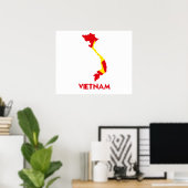 VIETNAM MAP POSTER (Heimbüro)