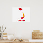 VIETNAM MAP POSTER (Küche)