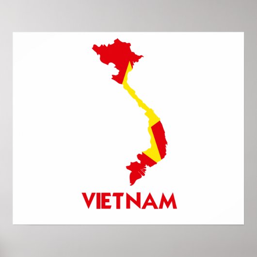 VIETNAM MAP POSTER (Vorne)