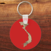 Vietnam Map Schlüsselanhänger (Vorderseite)