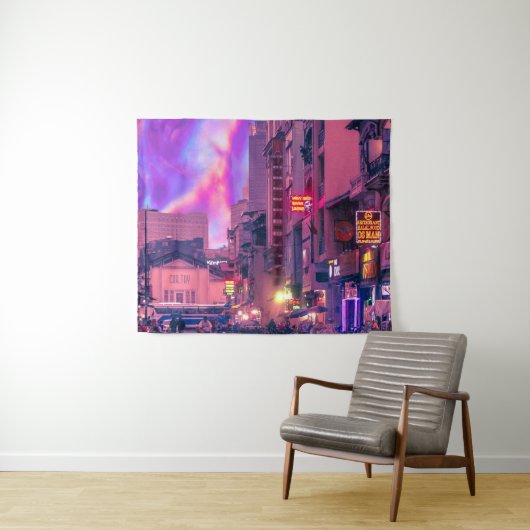 Vietnam-Markt Wandteppich (Beispiel (Horizontal))