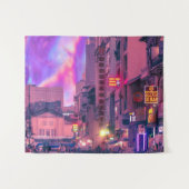 Vietnam-Markt Wandteppich (Vorderseite (Horizontal))