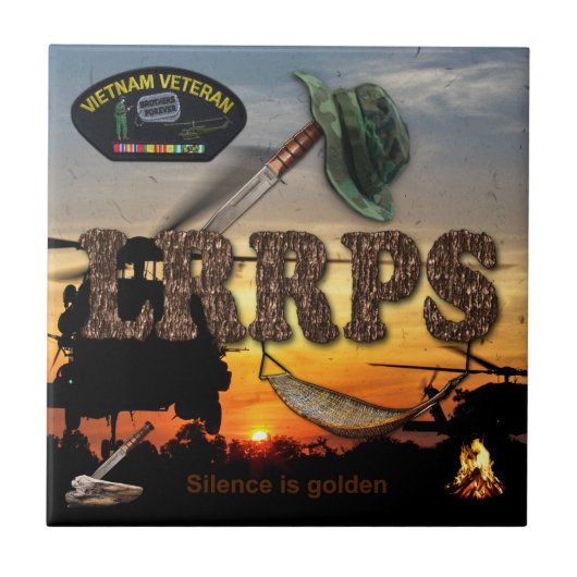 Vietnam Nam Vets LRPS macv sog lrrp Fliese (Vorderseite)