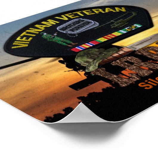 Vietnam Nam War LRPS Veterans Vets Patch Poster (Ecke)